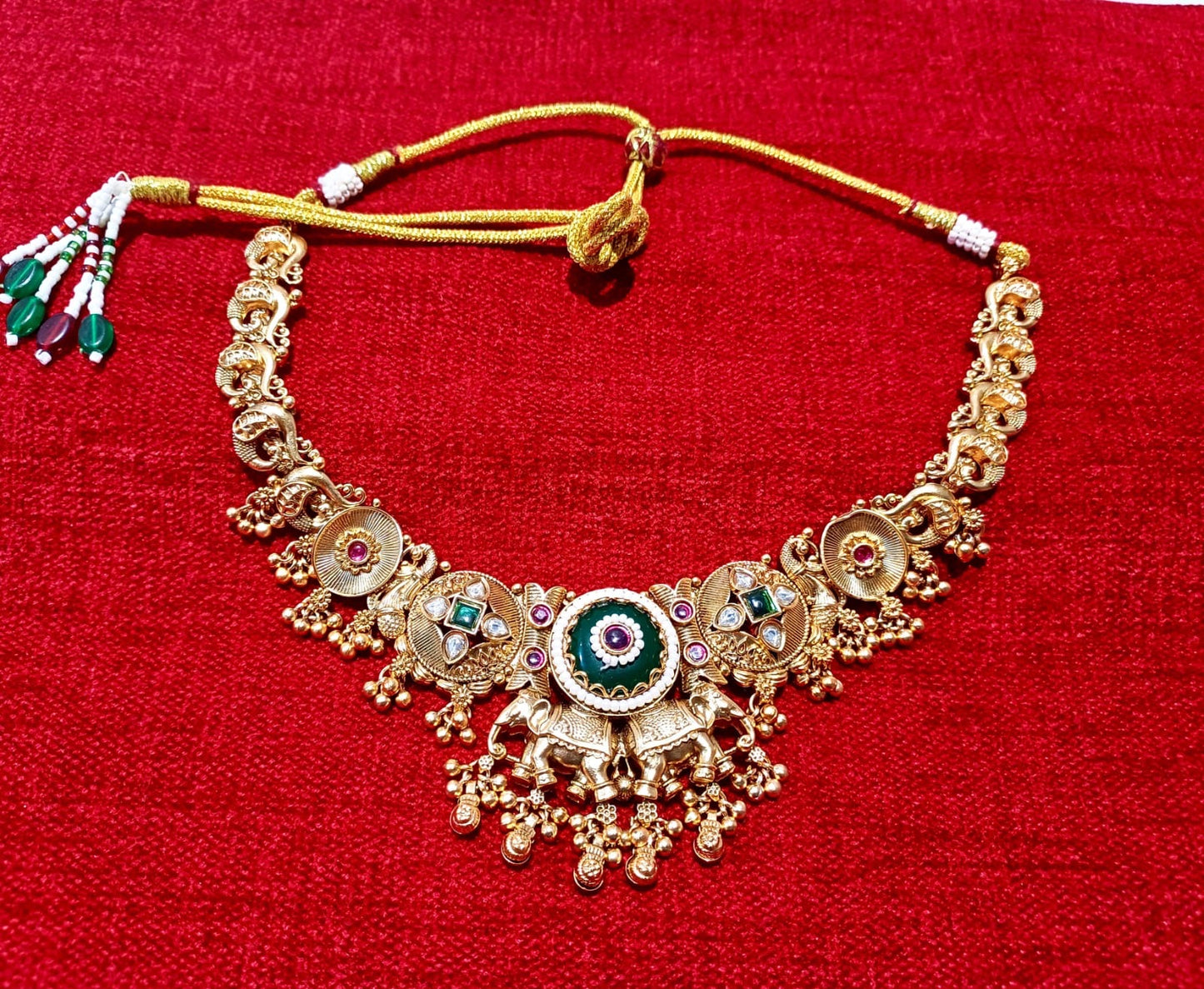 Brass Heritage Necklace Set