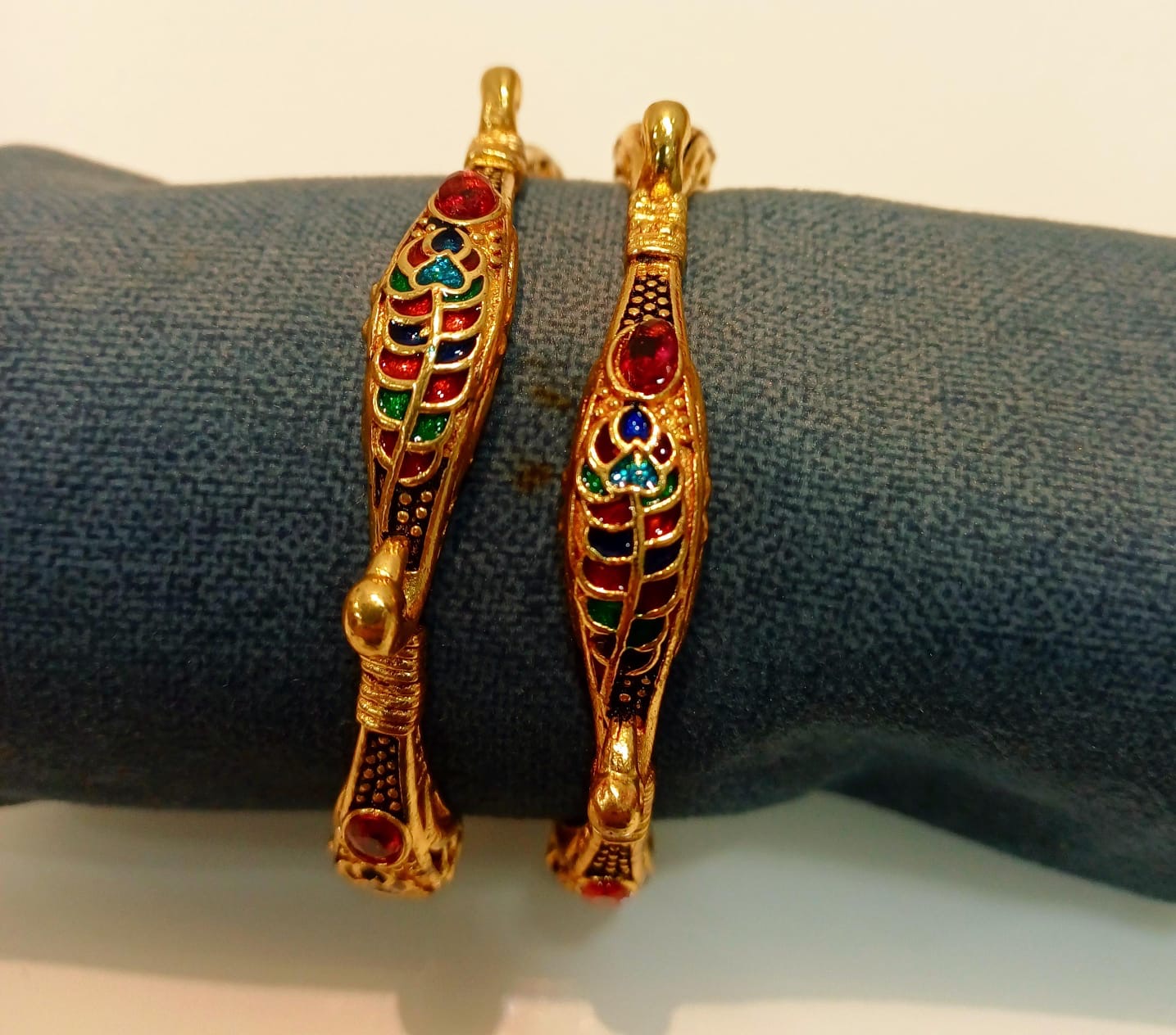 Brass Bangles 2 piece (Size 2.4)