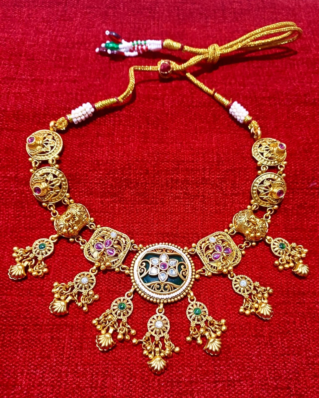 Brass Heritage Necklace Set