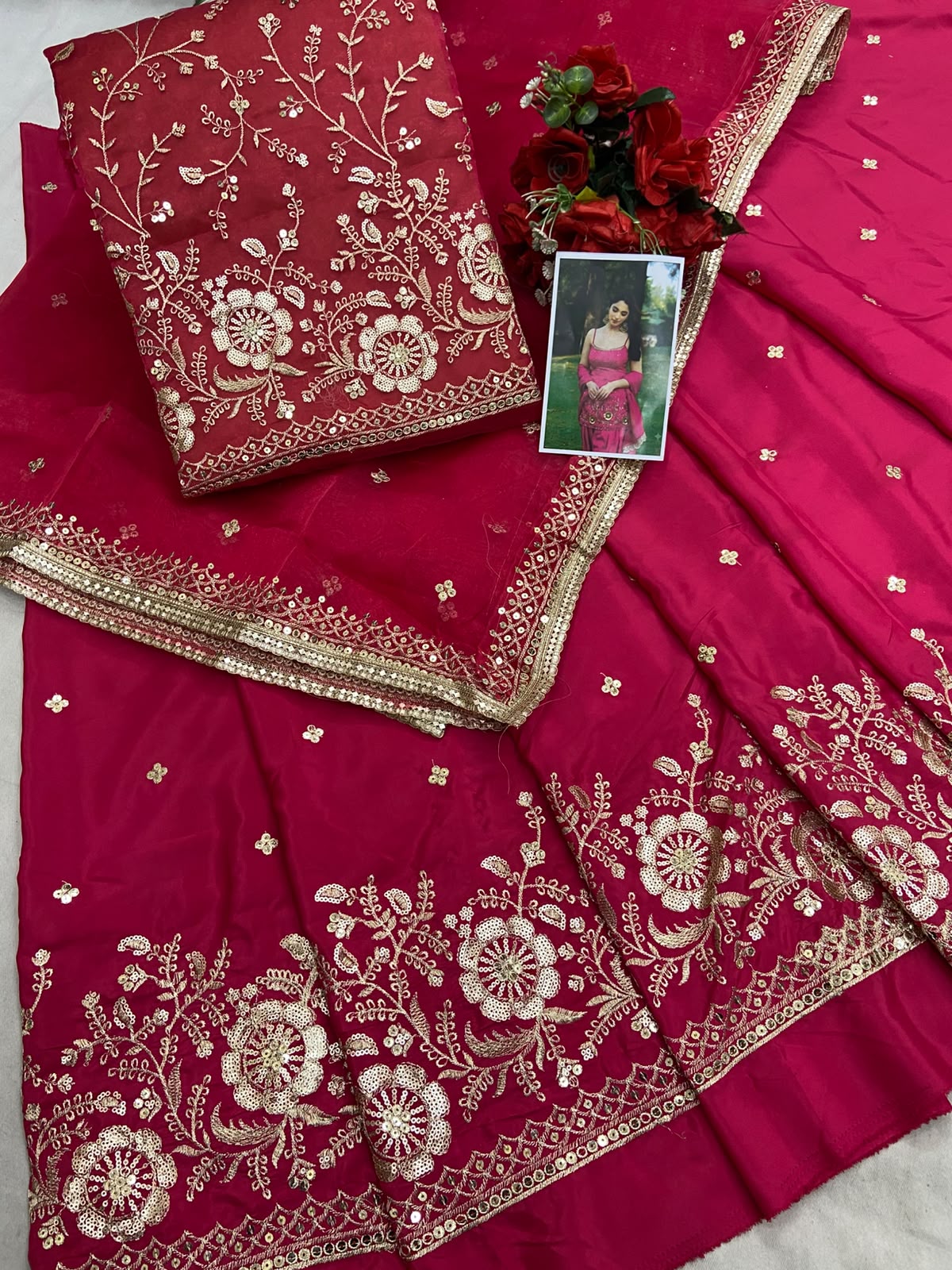 Designer dress material