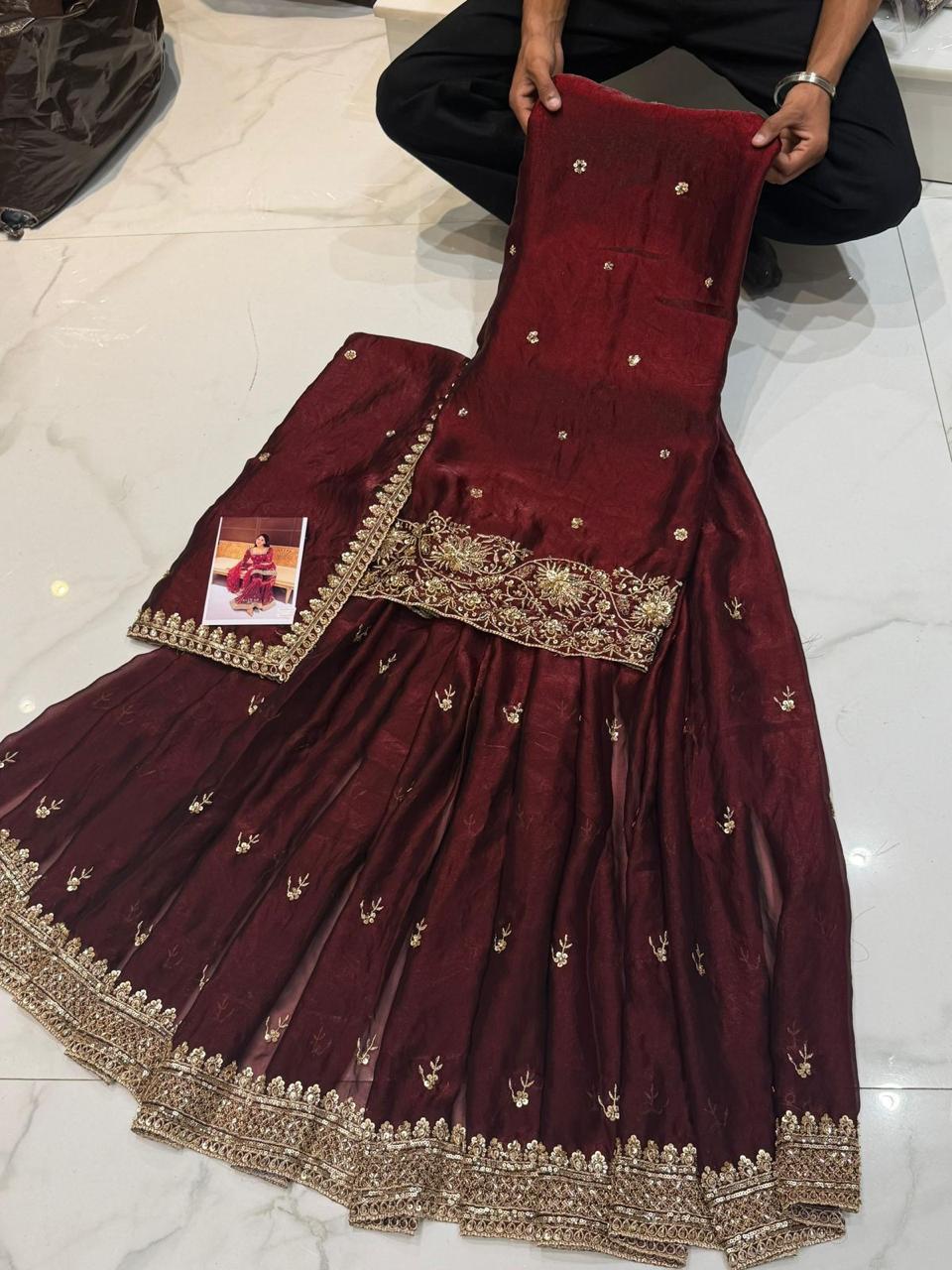 Sharara dress material