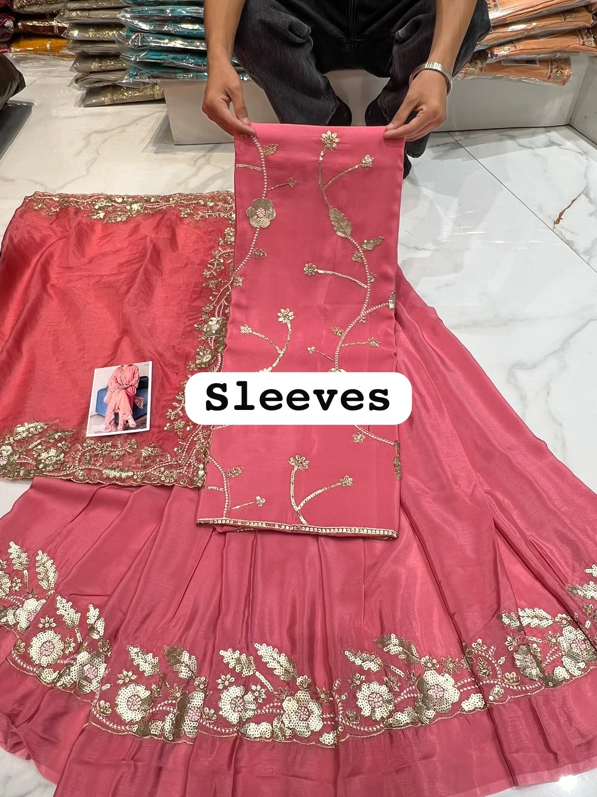 Designer dress material