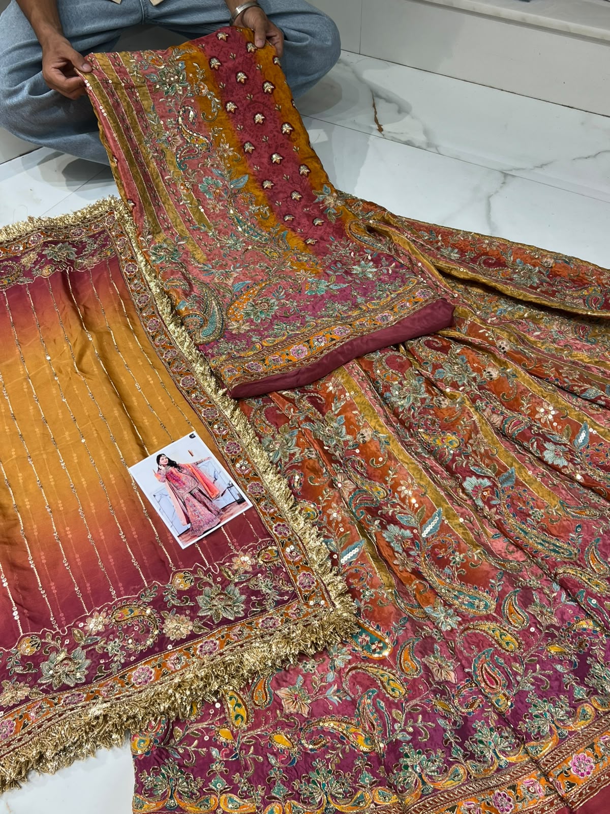 Designer dress materials