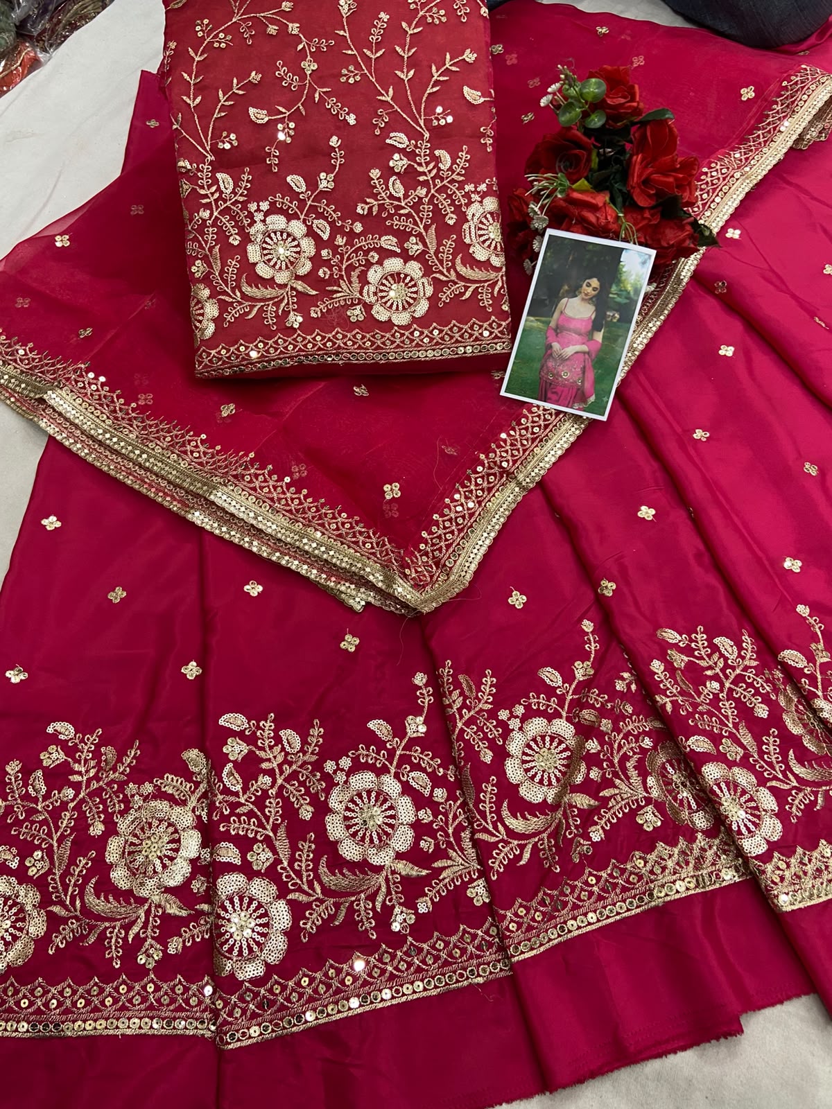 Designer dress material