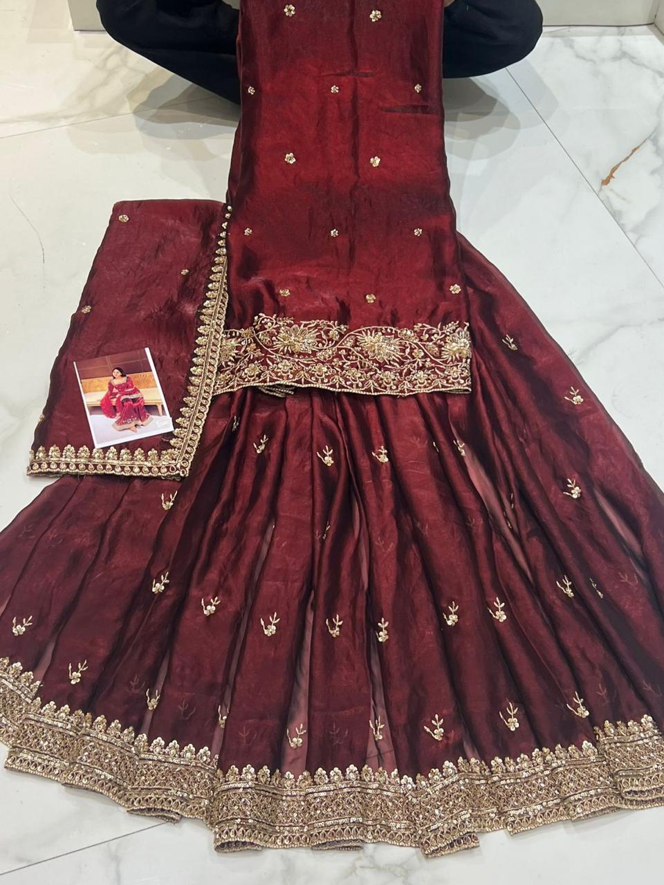 Sharara dress material