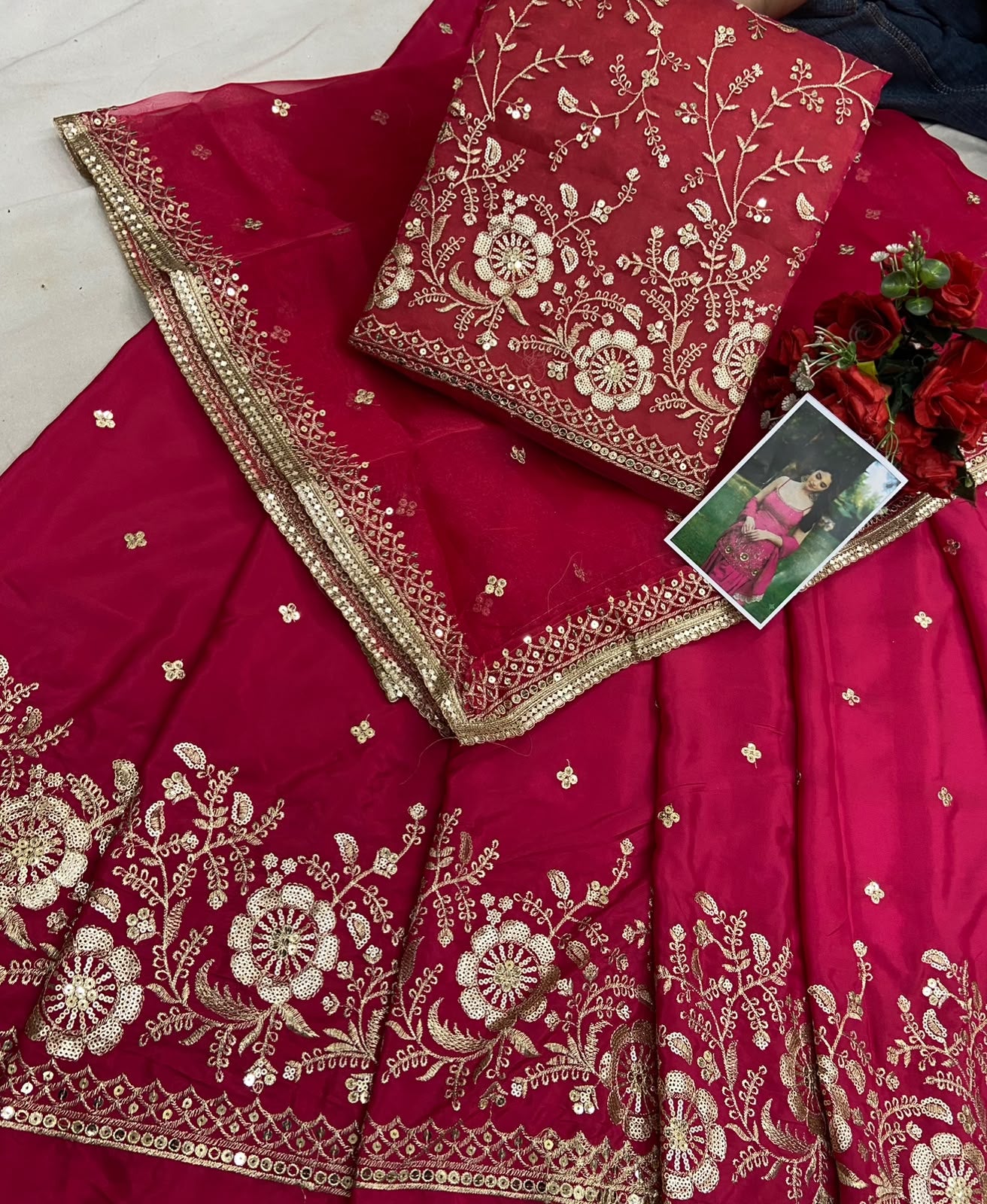 Designer dress material