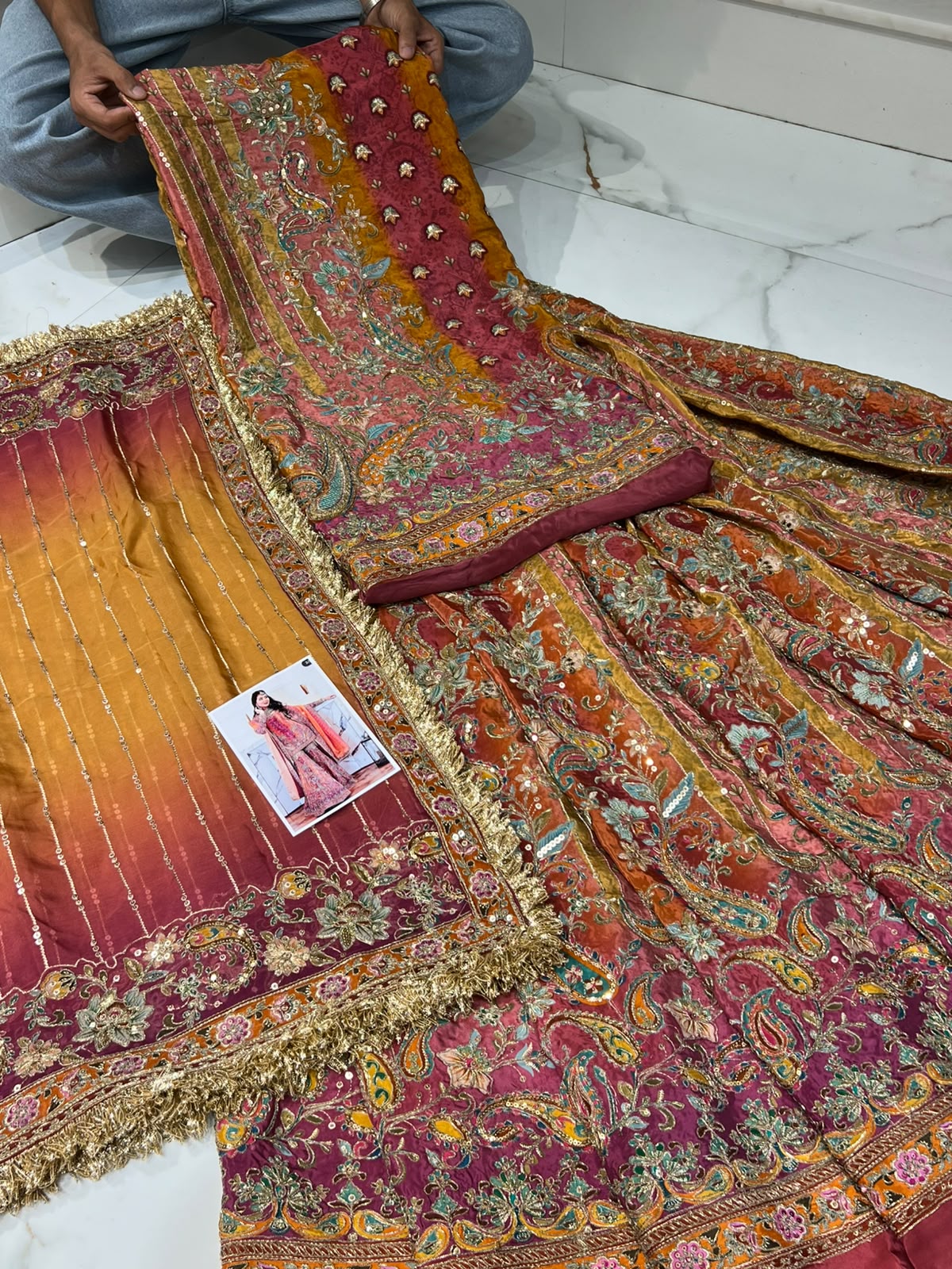 Designer dress materials
