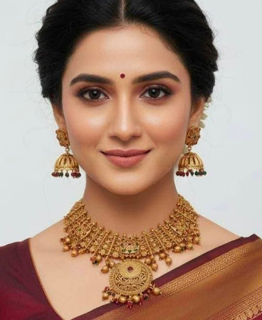 Antique Set With Jhumkas